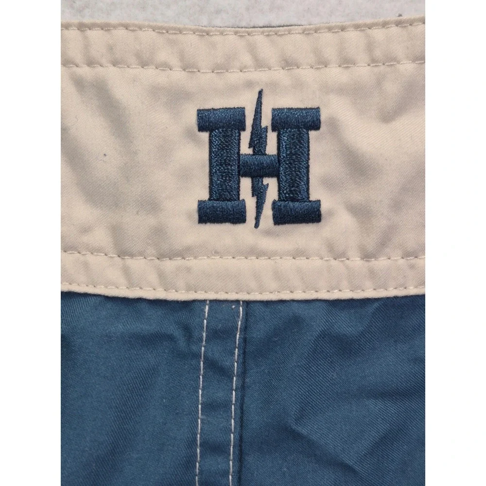 Howler Brothers Board Shorts Men's 36 Blue Cream Swim Trunks Surf Beach